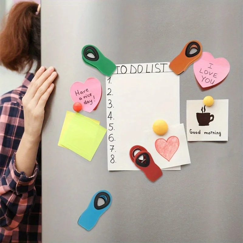 Magnetic Reusable Food Bag Clips Multifunctional Sealing Clips 5