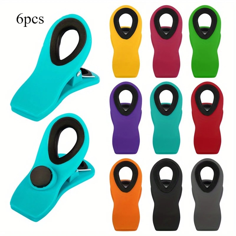 Magnetic Reusable Food Bag Clips Multifunctional Sealing Clips 7