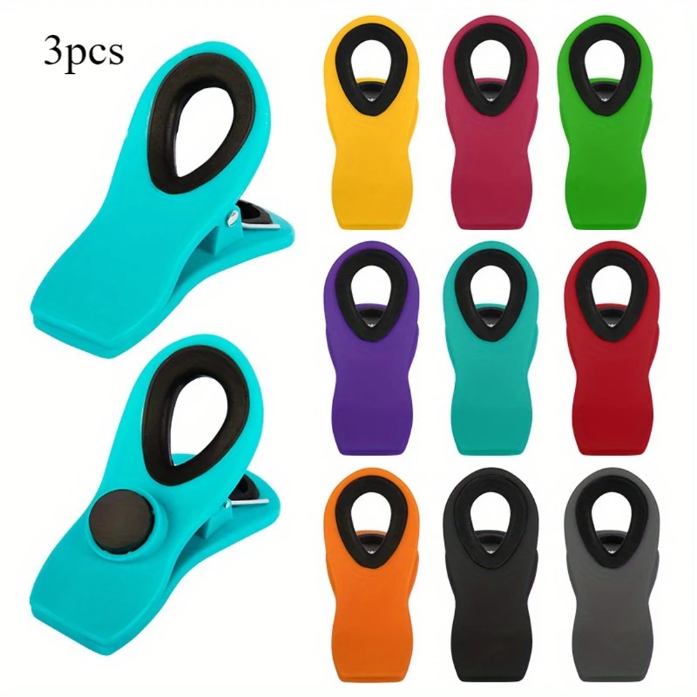 Magnetic Reusable Food Bag Clips Multifunctional Sealing Clips 6