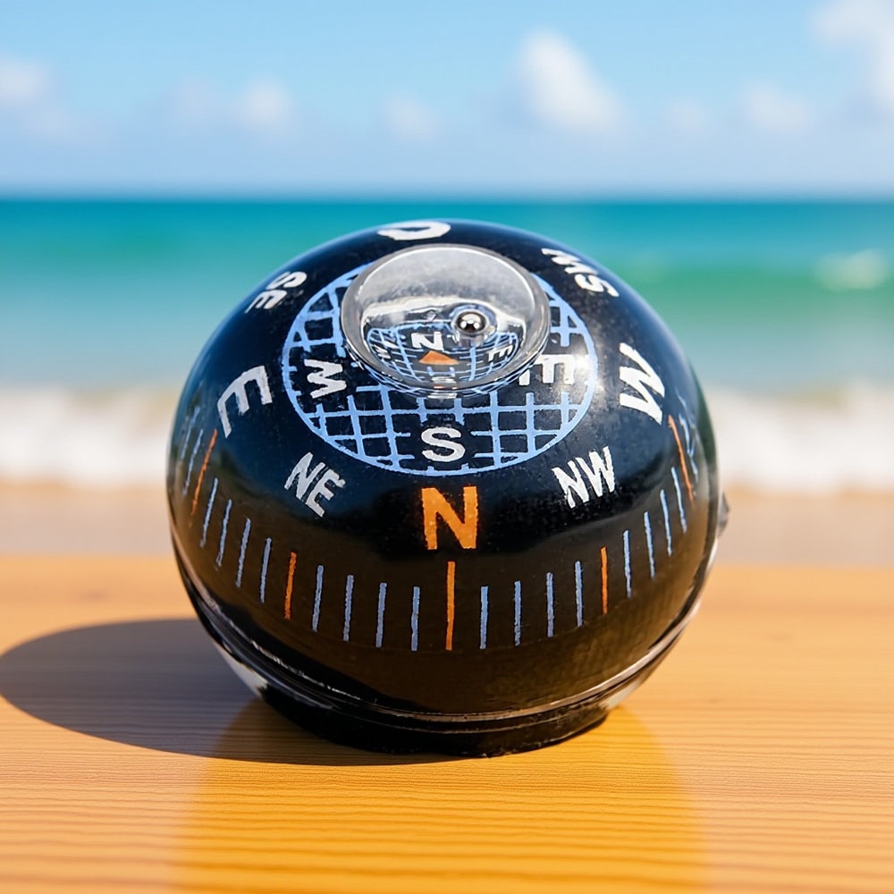 Mini Car Compass Dashboard Ball Outdoor Navigation for Car & Motorcycle