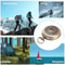 Brass Portable Pocket Compass Retro Luminous Outdoor Compass