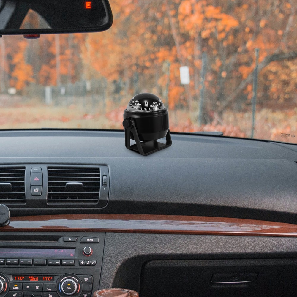 Precision Dash Mount Car Compass & Multi Functional Navigation Guide Ball