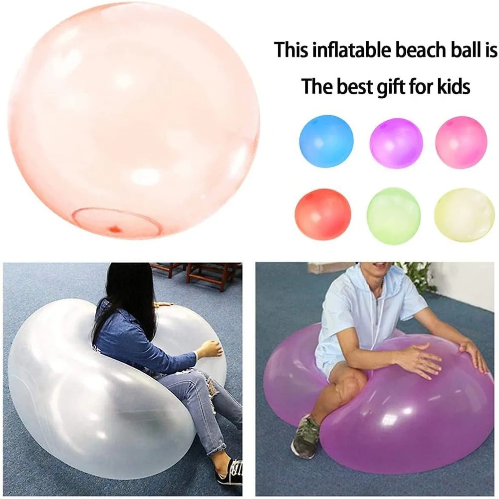 Inflatable Bubble Ball Toy For Kids Outdoor Water Beach Fun 3