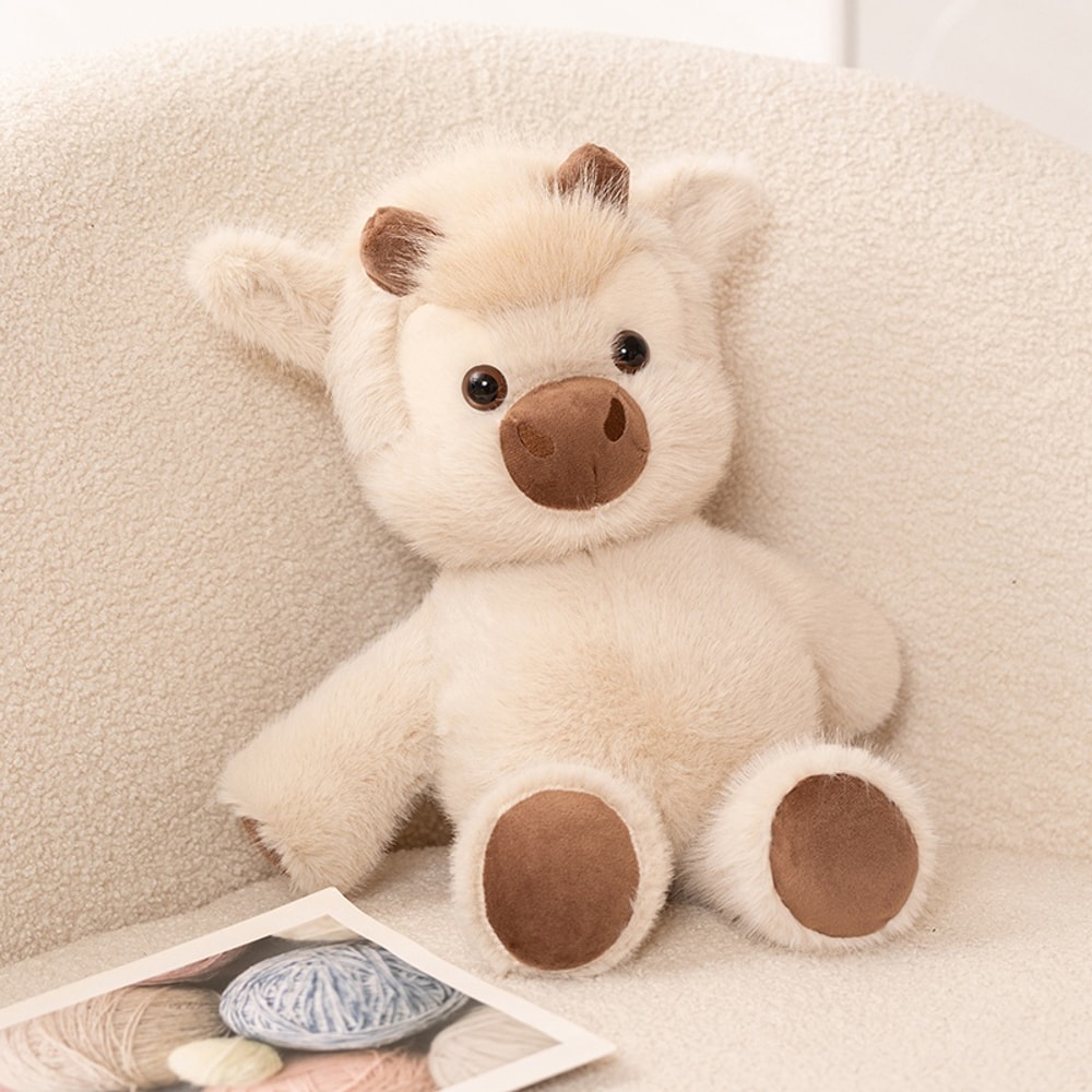 Highland Cattle Plush Toy Soft Cow Stuffed Animal