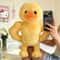 Duck Plush Toy Cute Fluffy Decor Pillow for Adults