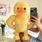 Duck Plush Toy Cute Fluffy Decor Pillow for Adults