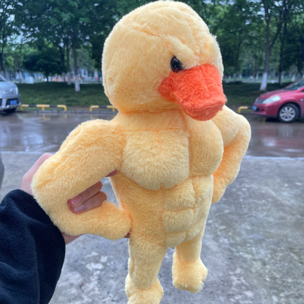 Duck Plush Toy Cute Fluffy Decor Pillow for Adults