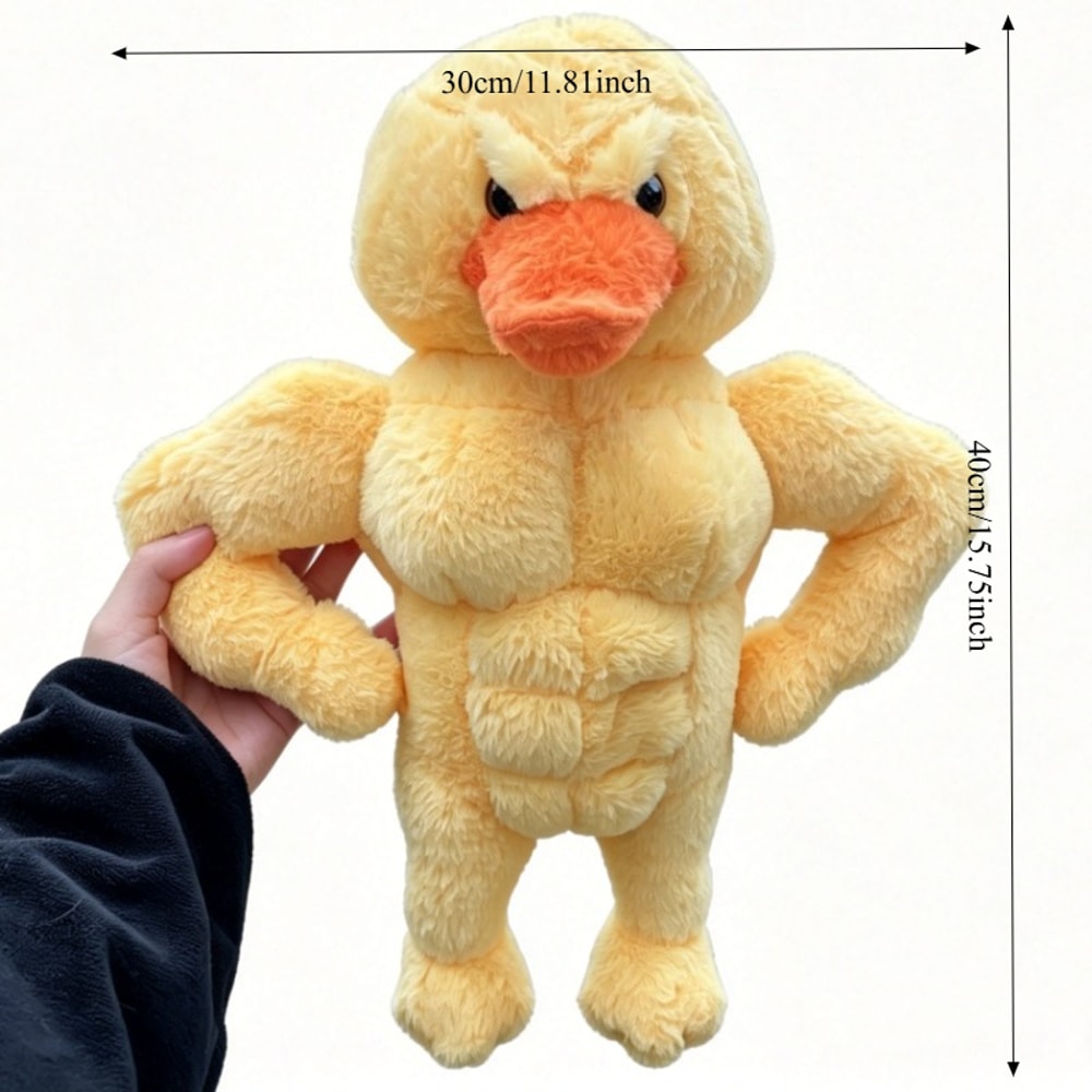 Duck Plush Toy Cute Fluffy Decor Pillow for Adults
