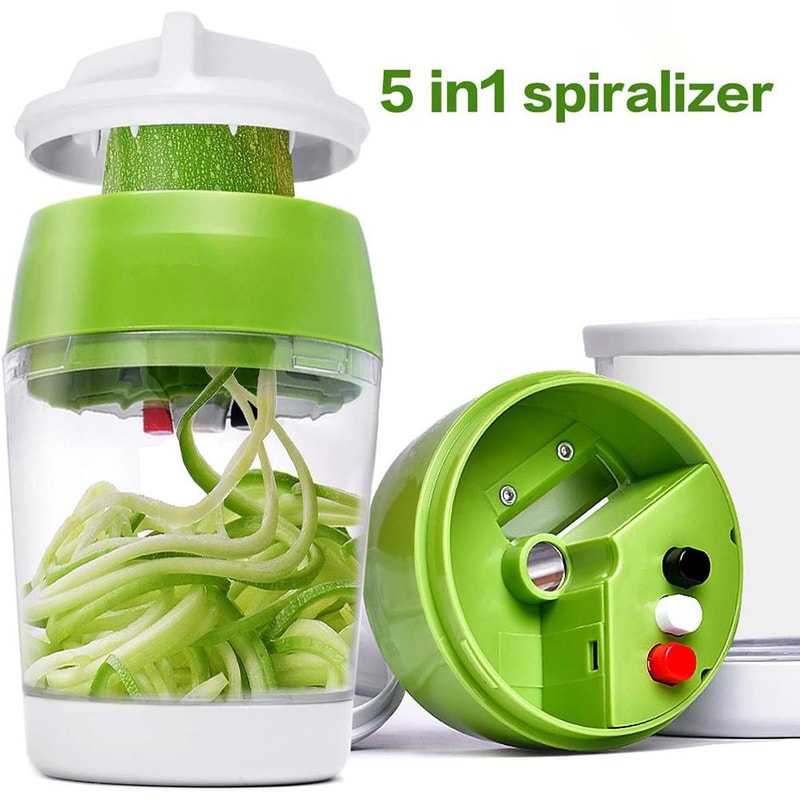 Premium Manual Vegetable Spiral Cutter Carrot & Cucumber Slicer