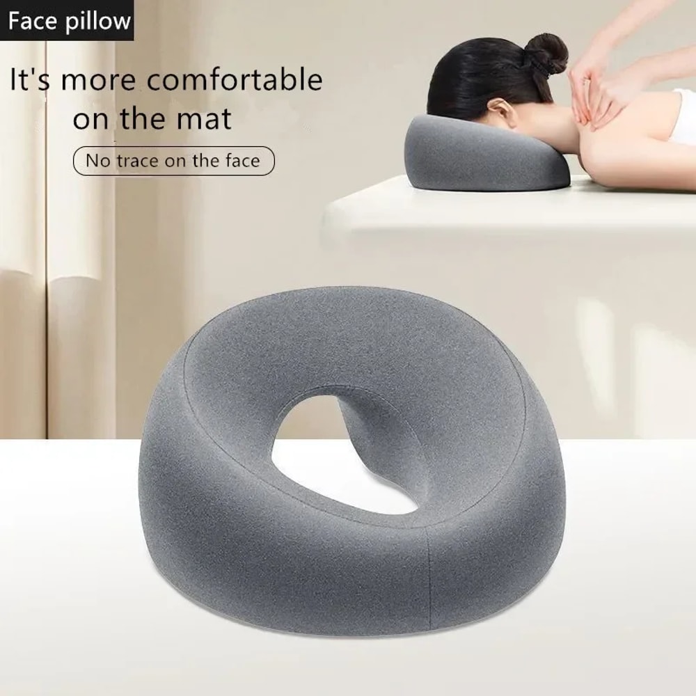 Ergonomic Face Down Memory Foam Pillow For Desk Naps Home Massage 1