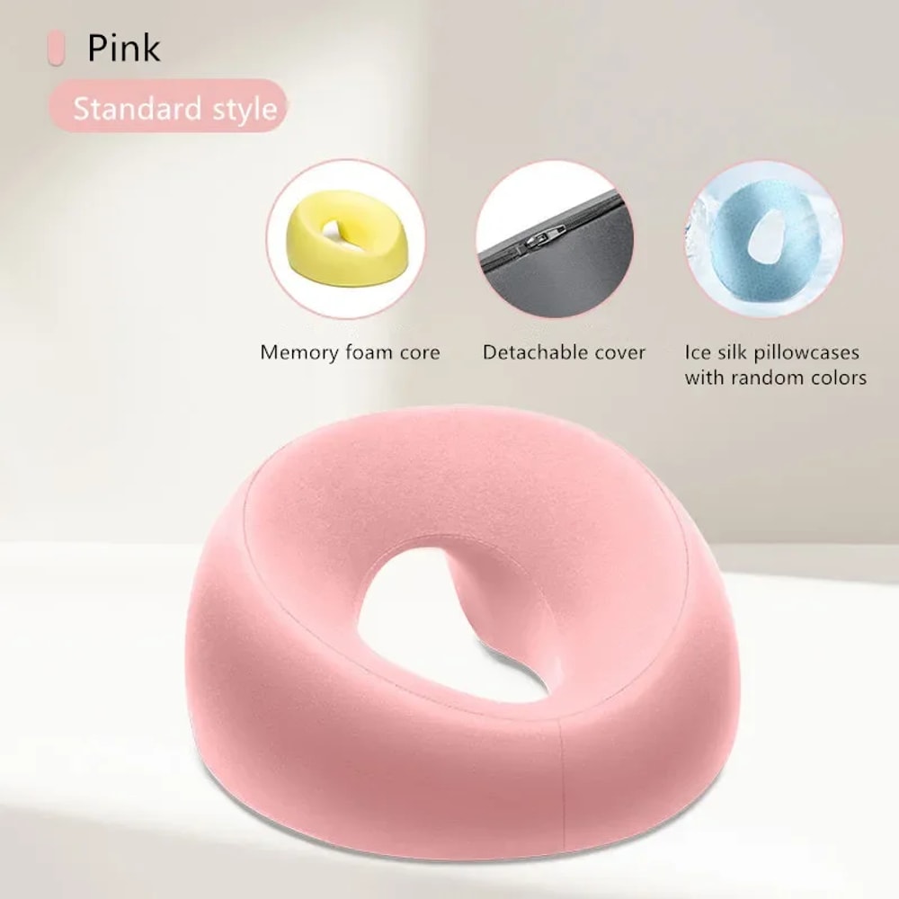 Ergonomic Face Down Memory Foam Pillow For Desk Naps Home Massage 8
