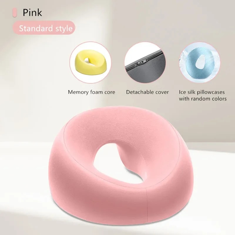 Ergonomic Face Down Memory Foam Pillow For Desk Naps Home Massage 8