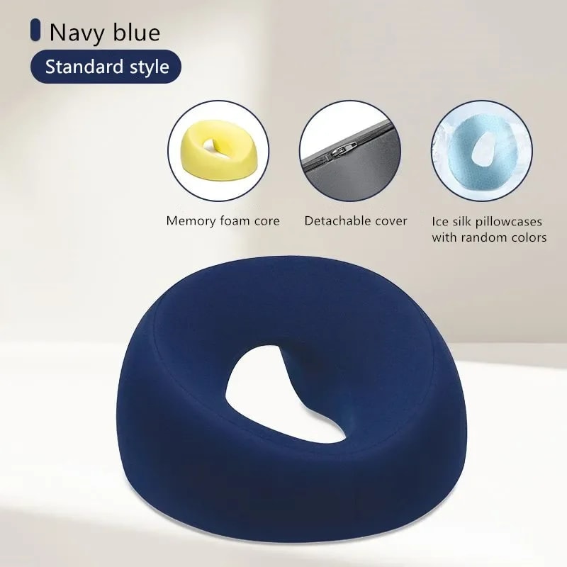 Ergonomic Face Down Memory Foam Pillow For Desk Naps Home Massage 6