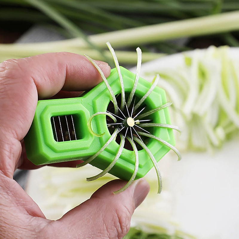 Premium Stainless Steel Scallion Slicer Green Onion Cutter Precision Vegetable Tool For Effortless 1
