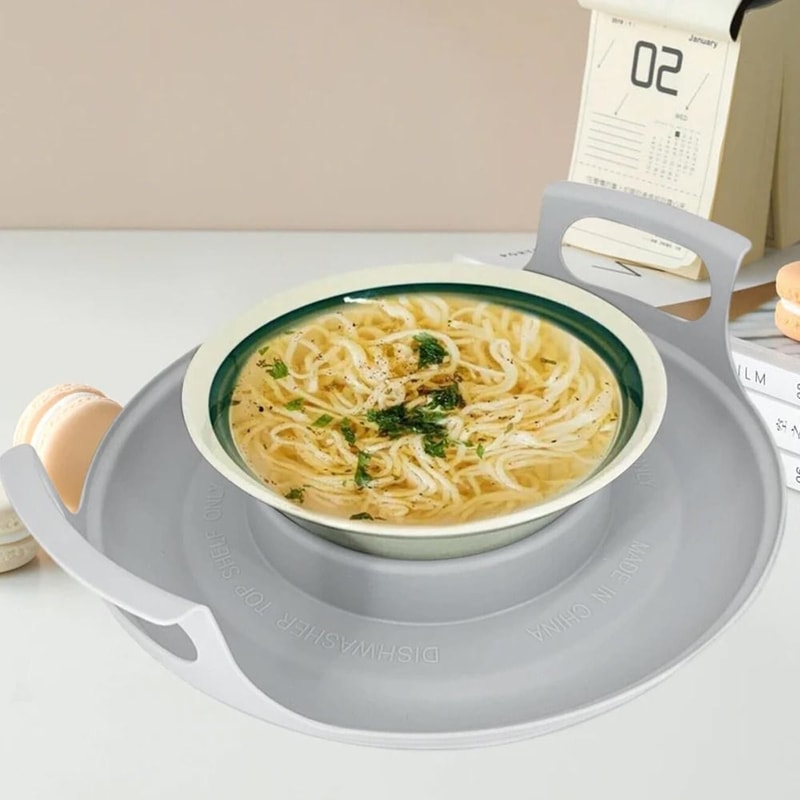 Anti Deformed Microwave Plate Tray & PP Steam Holder for Bowls Easy to Clean