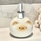 Ceramic Siamese Cat Shaped Soap Hand Sanitizer Bottle Dispenser Decorative Refillable Bathroom Acc 1
