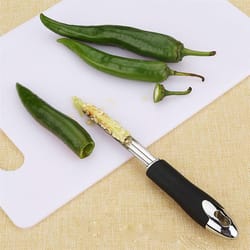 premium stainless steel fruit & vegetable corer heart, melon, zucchini, carrot remover