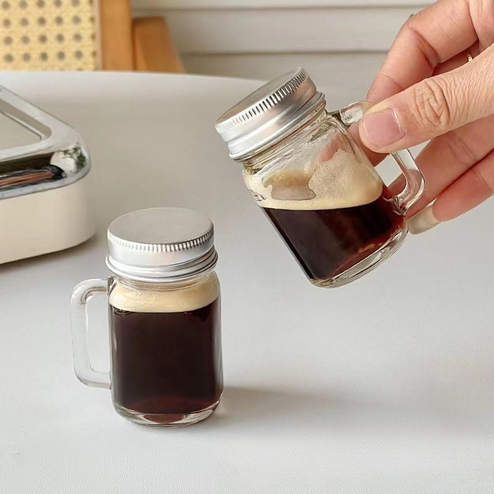 Portable Mini Glass Bottle For Jam Honey Coffee Concentrate 0