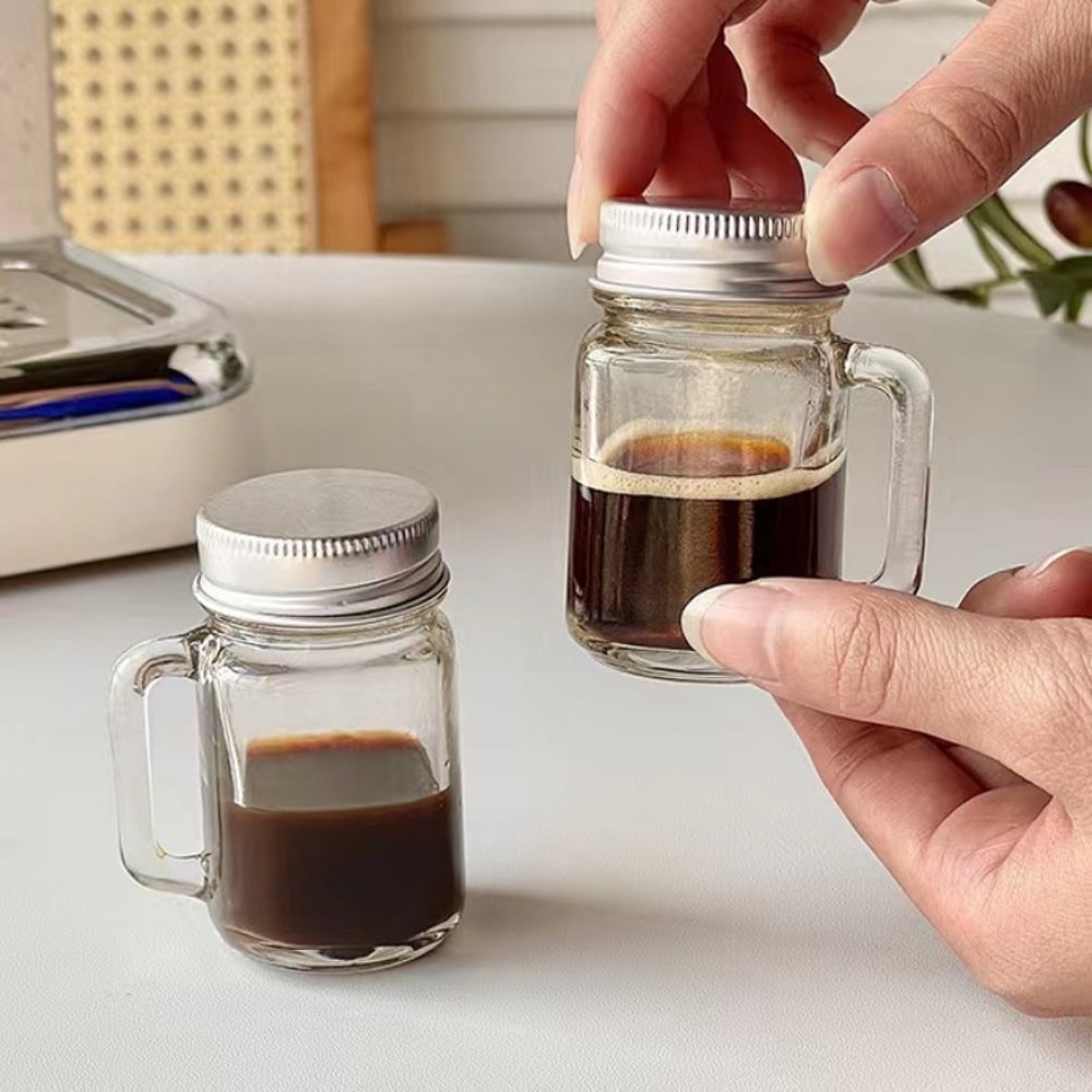 Portable Mini Glass Bottle For Jam Honey Coffee Concentrate 1