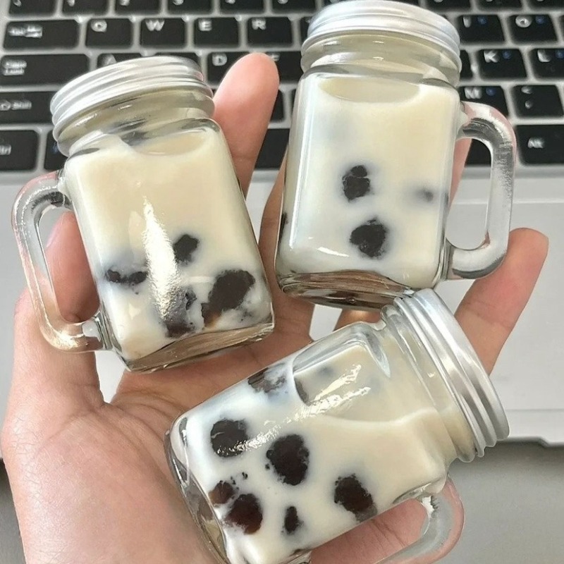 Portable Mini Glass Bottle For Jam Honey Coffee Concentrate 3