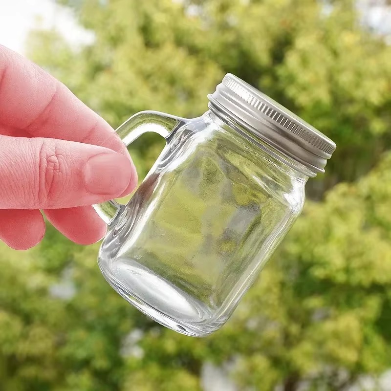 Portable Mini Glass Bottle For Jam Honey Coffee Concentrate 4