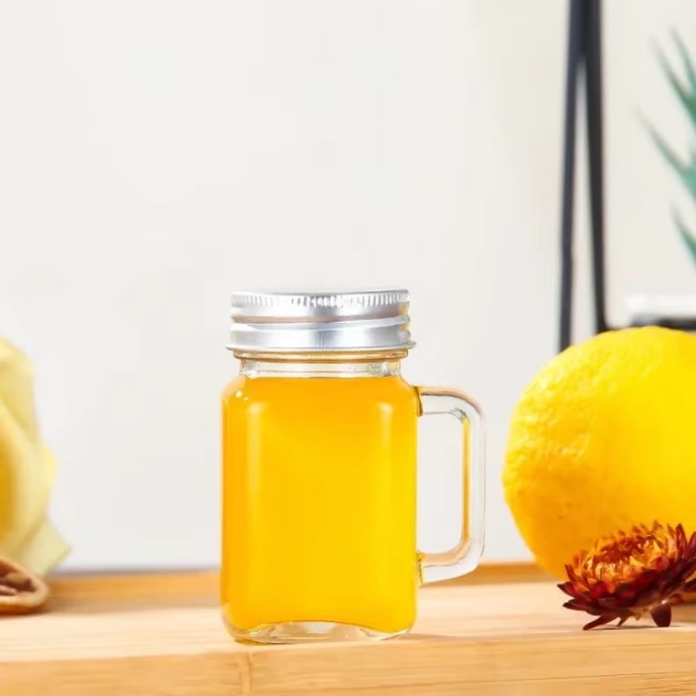 Portable Mini Glass Bottle For Jam Honey Coffee Concentrate 5