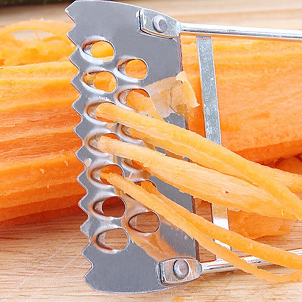 Premium Stainless Steel Kitchen Peeler Vegetable Slicer Tool With Julienne Cutter 3