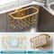 Rustproof Aluminum Sponge Holder For Kitchen Sink With Removable Suction Cup Brush Storage 1