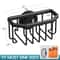 Rustproof Aluminum Sponge Holder For Kitchen Sink With Removable Suction Cup Brush Storage 8