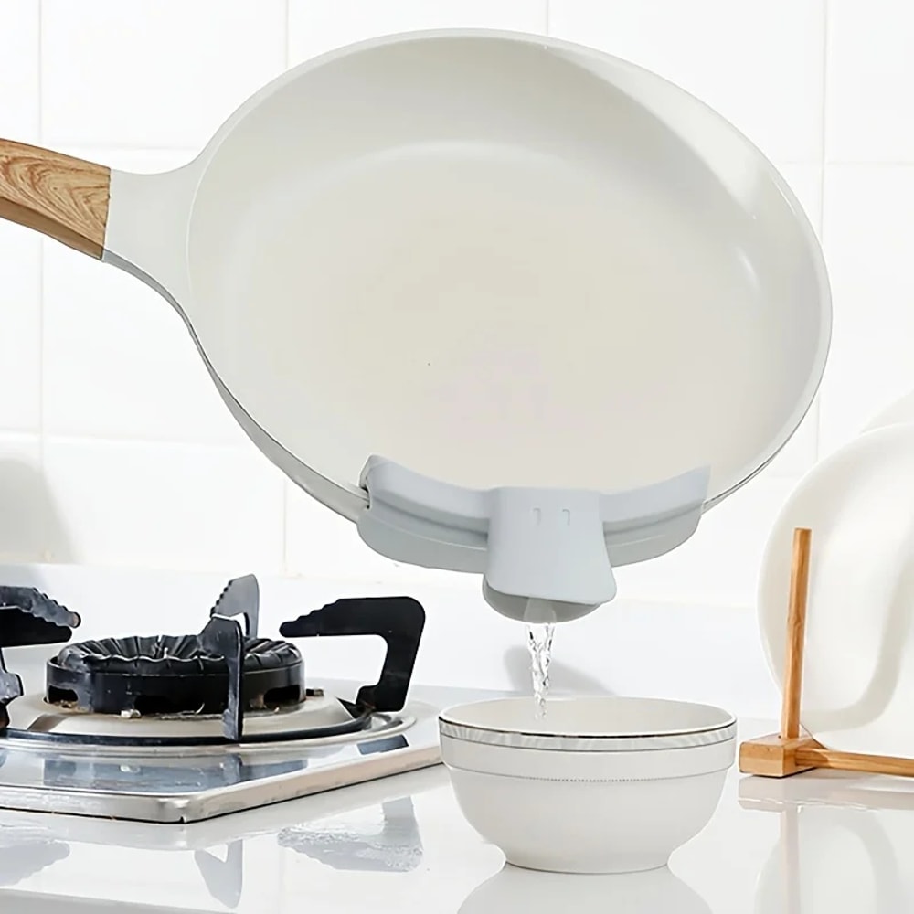Premium Anti Spill Soup Liquid Pouring Spout Kitchen Duckbill Guide 0