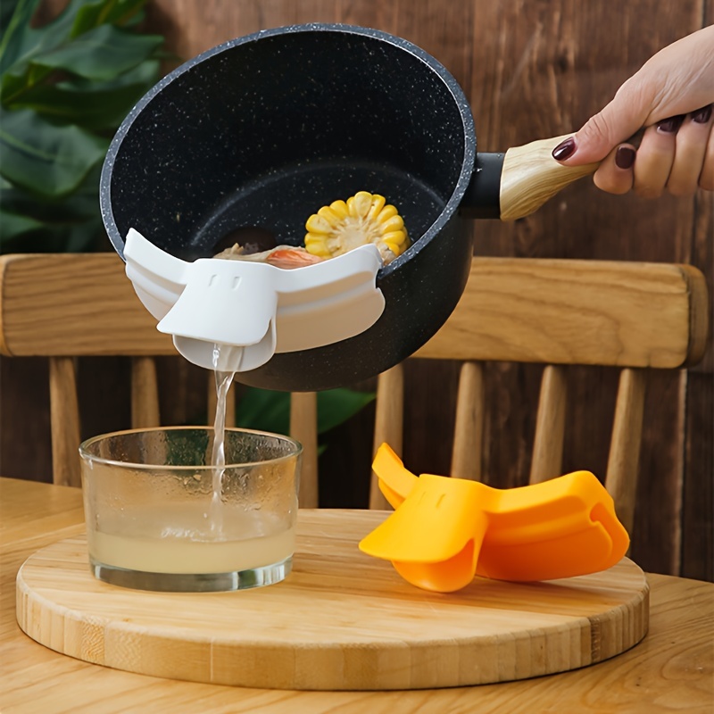 Premium Anti Spill Soup Liquid Pouring Spout Kitchen Duckbill Guide 1