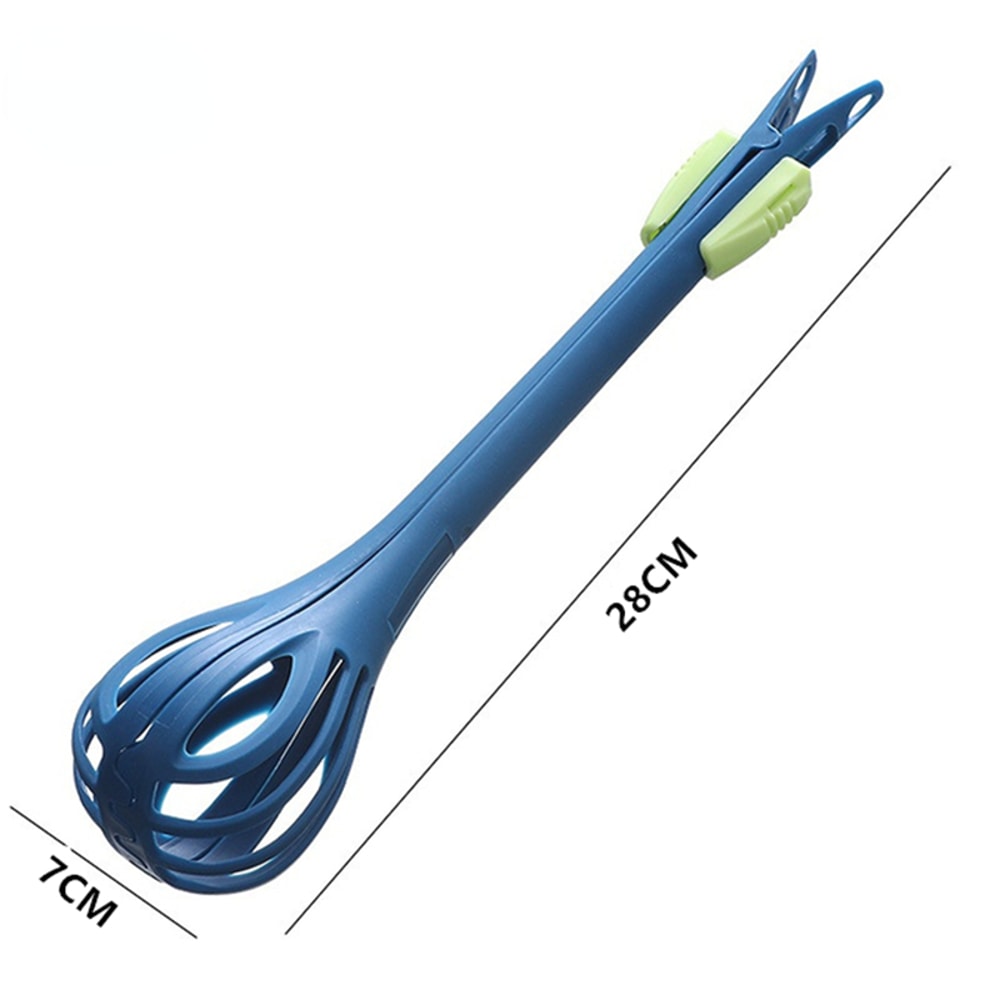 Multifunctional Egg Beater Manual Whisk With Pasta Tongs For Baking 5