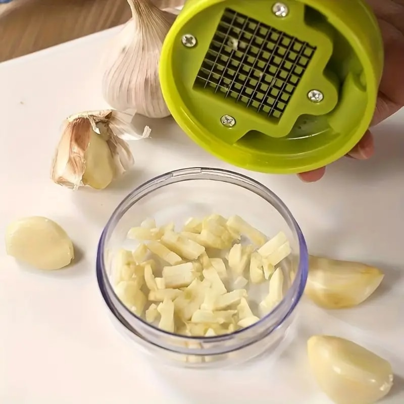 Premium Multifunctional Garlic Press & Ginger Mincer with Storage Case