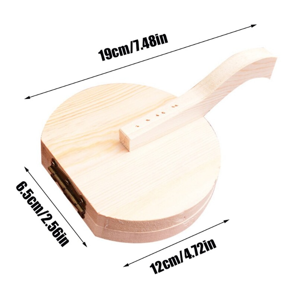 Solid Wood Dumpling Press Quick & Easy Dumpling Skin Maker