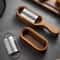 Premium Stainless Steel Cheese Grater With Red Sandalwood Storage Box 2