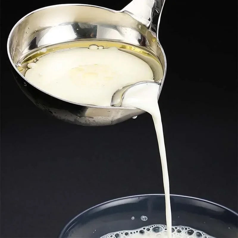 Stainless Steel Soup Oil Skimmer Spoon Fat Separator Colander 2