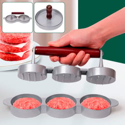 double burger press non stick aluminum meat patty maker