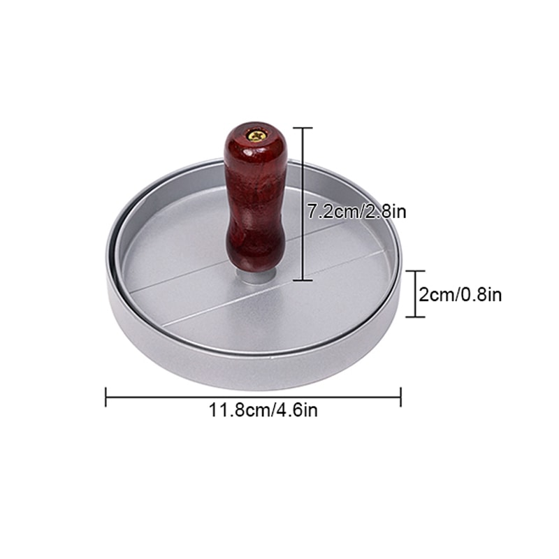 Double Burger Press Non Stick Aluminum Meat Patty Maker