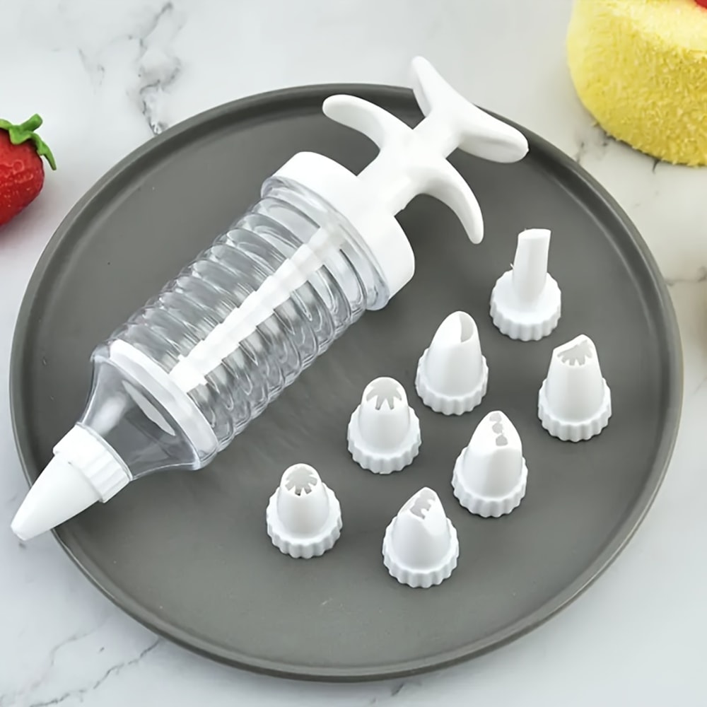 Premium Icing Piping Set with Cream Squeezers & Nozzles for Cake Decorating