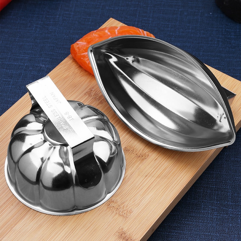 Premium Japanese Style Omurice Mold Stainless Steel DIY Sushi Maker Egg Rice Mold 0