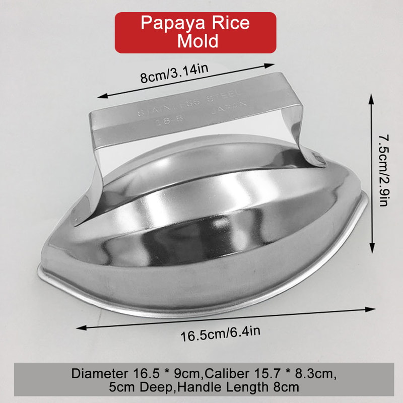 Premium Japanese Style Omurice Mold Stainless Steel DIY Sushi Maker Egg Rice Mold 1