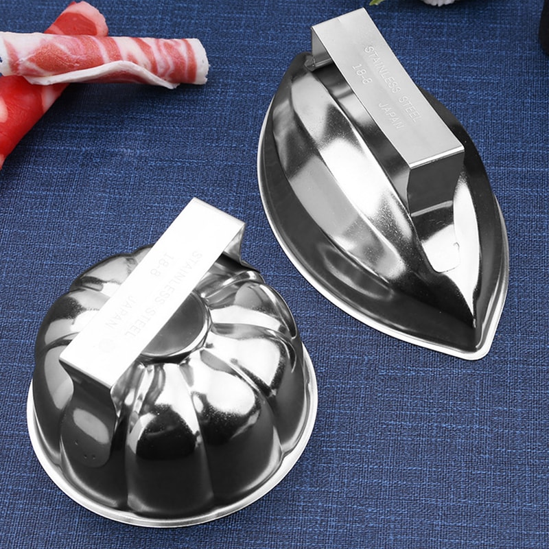 Premium Japanese Style Omurice Mold Stainless Steel DIY Sushi Maker Egg Rice Mold 5