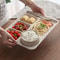 Premium Anti Fall Student Meal Plate Set Divided Bowls Cups 0