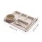 Premium Anti Fall Student Meal Plate Set Divided Bowls Cups 2