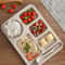 Premium Anti Fall Student Meal Plate Set Divided Bowls Cups 3
