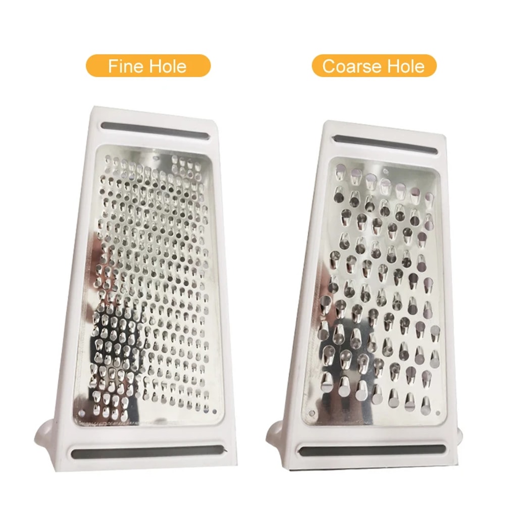 Double Sided Vegetable & Cheese Grater with Container Stainless Kitchen Tool