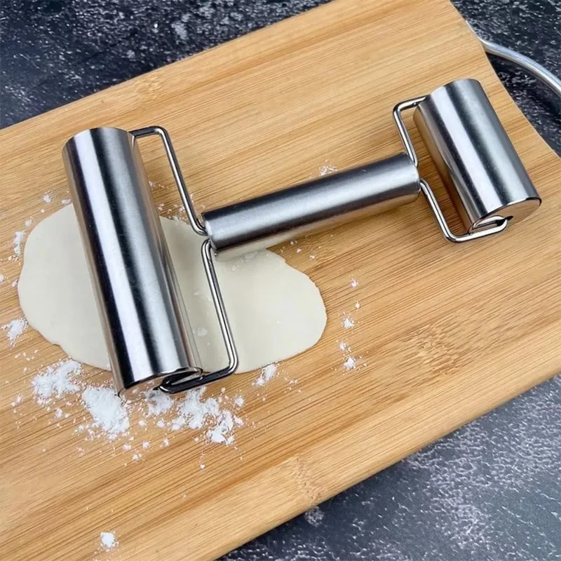 Premium Stainless Steel Dough Roller Nonstick Kitchen Rolling Pin For Pie Cookie Pastry 1