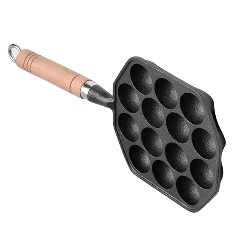 Premium Takoyaki Grill Pan Meatball Maker with Detachable Handle
