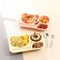 Large Capacity Cartoon Divided Salad Plate For Kids Students 0