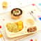 Large Capacity Cartoon Divided Salad Plate For Kids Students 3